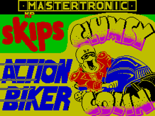 Action Biker title screen for ZX Spectrum